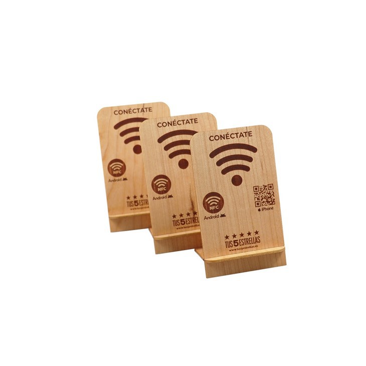 Wooden Card Display Stand